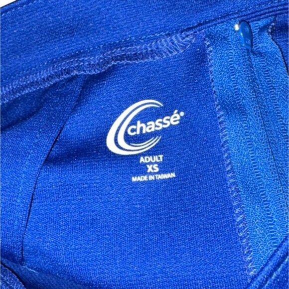Chasse Womens Kick Shell Cheerleading Outfit W/ Socks-Blue-Adult XS-GUC - Picture 7 of 7